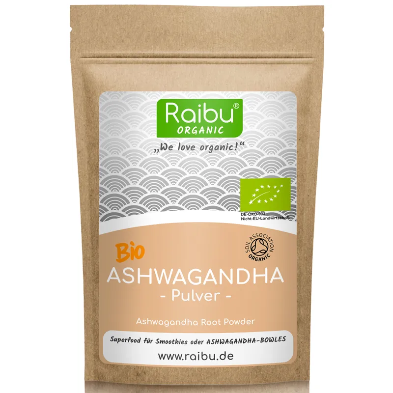 Raibu Natural Raibu Natural Ashwagandha-Pulver BIO – Produktbild 1 von 1