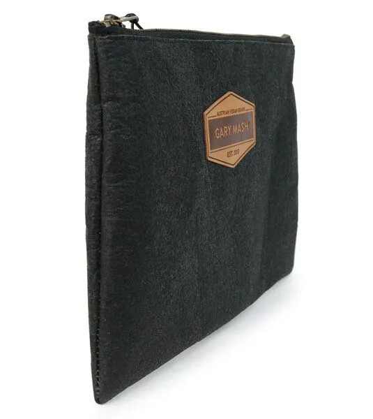 Gary Mash GARY MASH Piñatex® Clutch Handtasche schwarz, Schwarz, – Produktbild 3 von 4