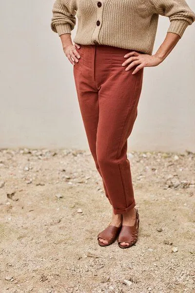 TIRALAHILACHA TIRALAHILACHA Pantalón Faren Pants, Rot, – Produktbild 2 von 4