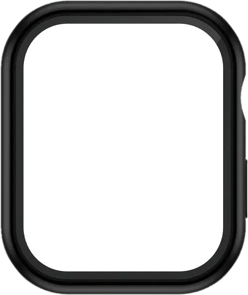 PanzerGlass PanzerGlass Snappie - Schutzabdeckung Frontcover für Smartwatch - vollständig, schlank - 100 % recyceltes Polycarbonat, gehärtetes Glas (Mikroriss2023), Schwarz, – Produktbild 4 von 6