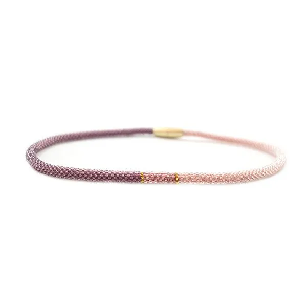 Sakiba Sakiba Collier Svelte Tricolor, Koralle-violett, – Produktbild 1 von 3