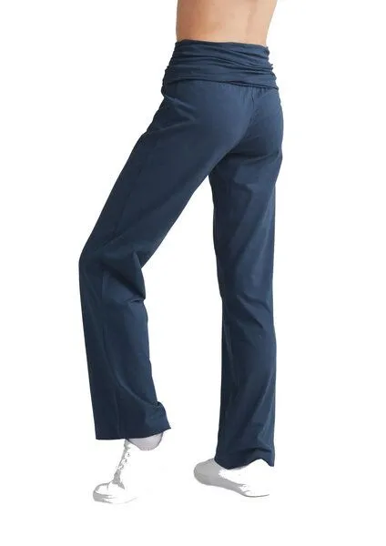Leela Cotton Leela Cotton Damen Fitnesshose Bio-Baumwolle 1726, Navy, – Produktbild 2 von 4