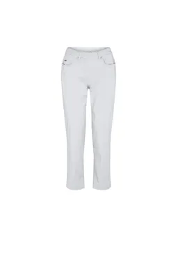 LAURIE LAURIE Damen vegan Hose Hannah Regular Crop Weiß – Produktbild 1 von 1