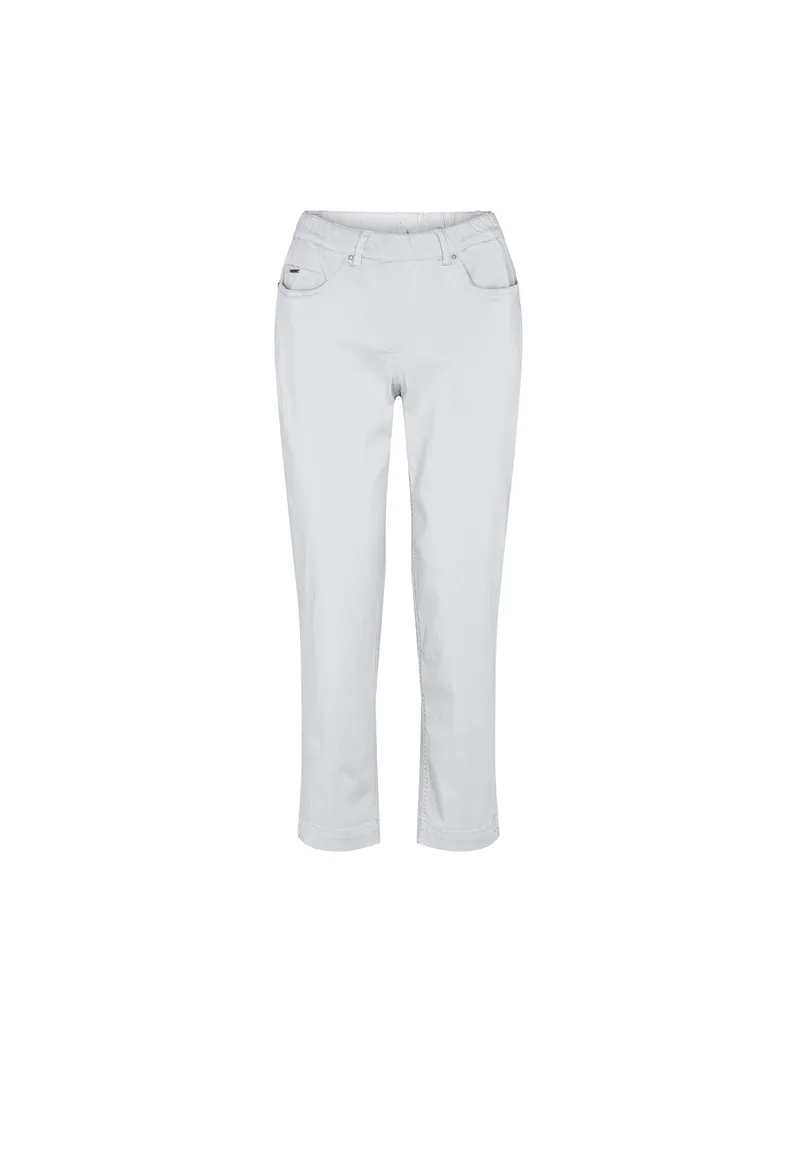 LAURIE LAURIE Damen vegan Hose Hannah Regular Crop Weiß, Weiß, – Produktbild 1 von 2