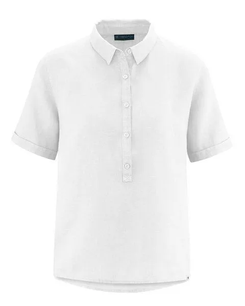 HempAge HempAge 100% Schlupfbluse Damen, White (weiss), – Produktbild 1 von 4