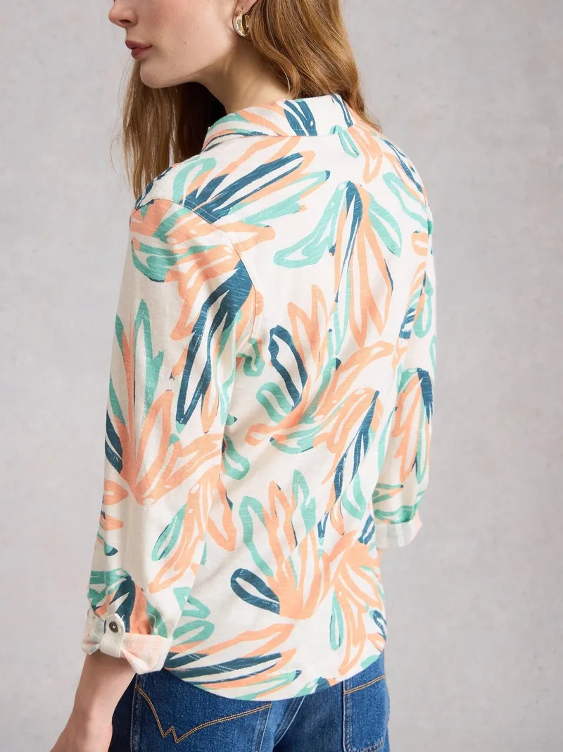 White Stuff Jerseybluse Annie - 52, Elfenbein print, – Produktbild 4 von 4