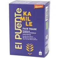 El Puente El Puente Demeter Bio-Kräutertee-Beutel Kamille | Fair Trade | Bio-zertifiziert | Vegan | Glutenfrei – Produktbild 1 von 1