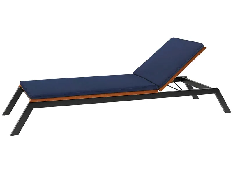 Rondo Auflage für Sonnenliege 'Sassa' 220 x 54 x 6 cm, Bezug aus Polyester, blau – Produktbild 1 von 1