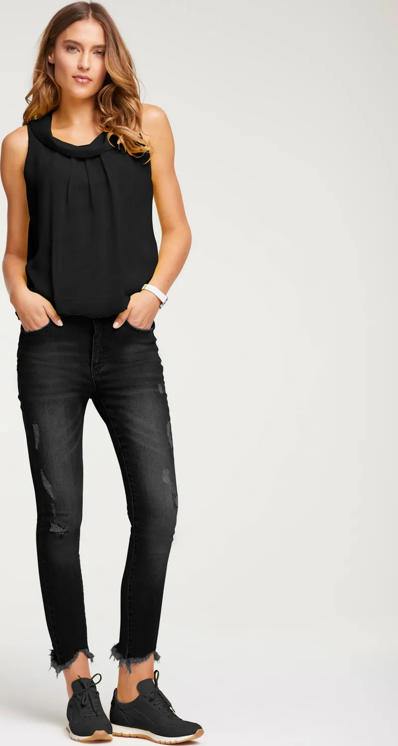 heine Skinny Jeans, Black denim, – Produktbild 1 von 2