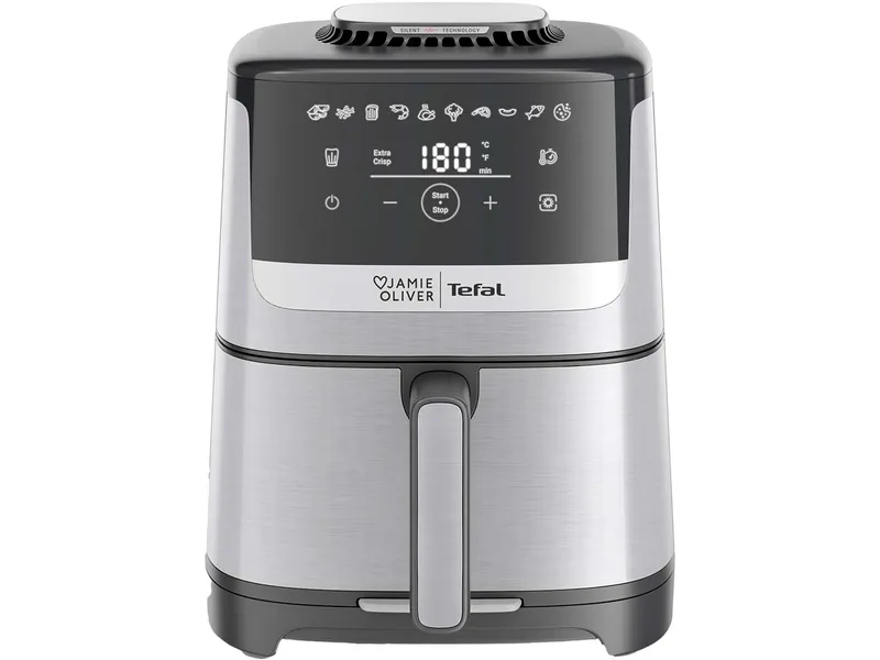 Tefal Jamie Oliver by Tefal Heißluftfritteuse "Silence Deluxe EY55JD", schwarz/silber – Produktbild 1 von 2