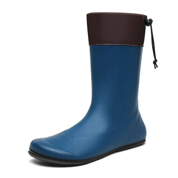 SAGUARO SAGUARO - Gummistiefel Barfußschuhe vegan Naturkautschuk, Blau, – Produktbild 1 von 4
