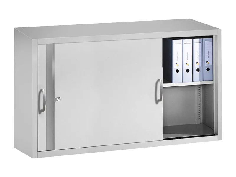 C+P C+P Aufsatzschrank für Schiebetürenschränke aus Stahl 160 cm breit lichtgrau T 50 H 79 – Produktbild 1 von 1