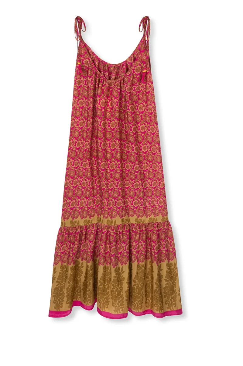 el.résidu el.résidu Damen vegan Kleid Myra Braun, Rot, – Produktbild 2 von 2