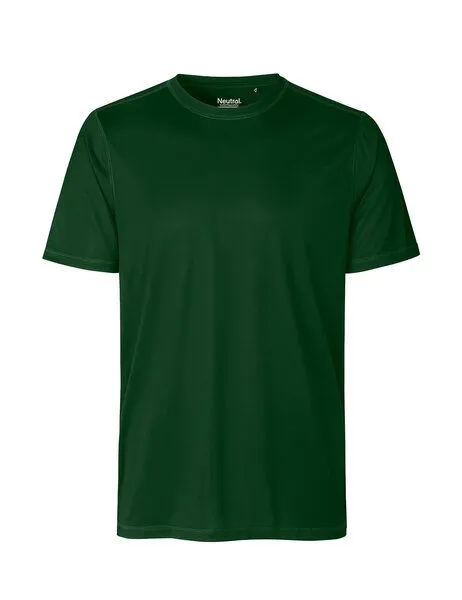 Neutral Neutral® Unisex T-Shirt Sportshirt Laufshirt Bodyfit Körpernah Schnell trocknend von Neutral RPet Recycling Polyester, Bottle green, – Produktbild 2 von 3