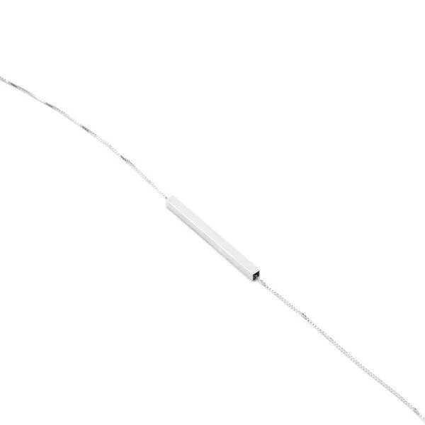 Jonathan Radetz Jewellery Jonathan Radetz Jewellery Kette Square, Silber 925, Sterlingsilber, Länge 43 - 53 cm, Handmade in Germany – Produktbild 2 von 4