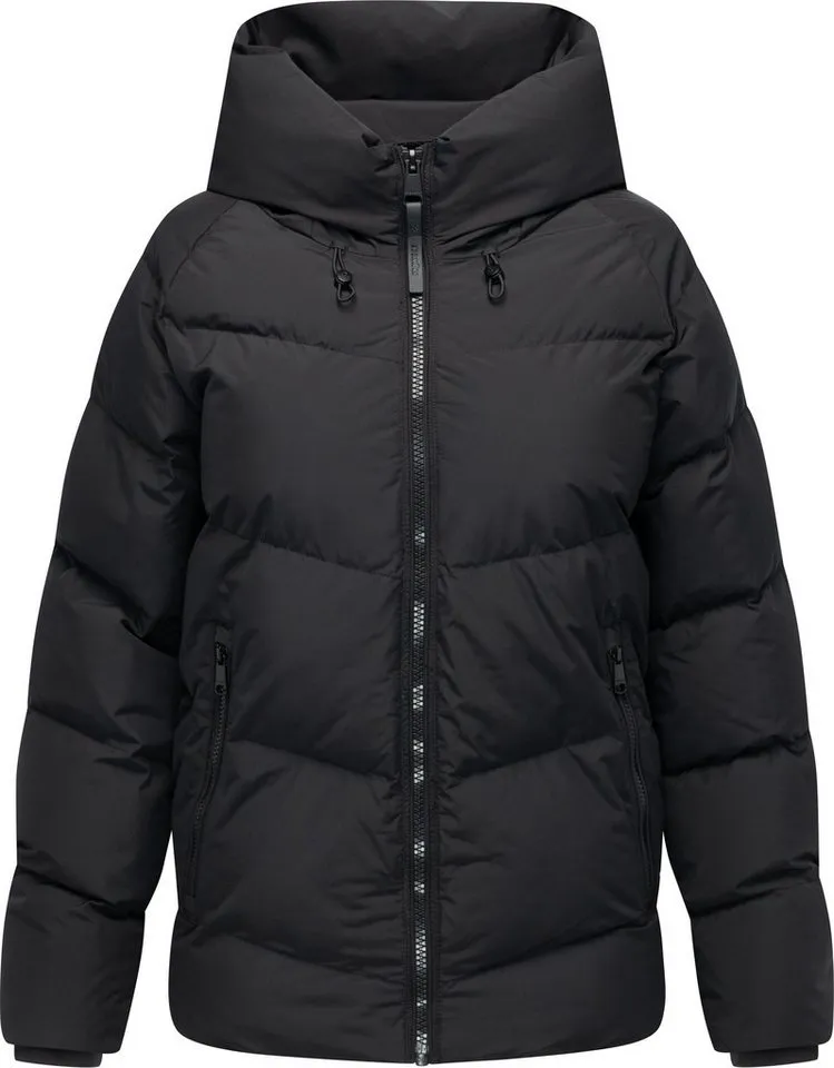 ragwear ragwear Steppjacke Cessi Wasserdichte Damen Winterjacke mit großer Kapuze, Schwarz, – Produktbild 4 von 4