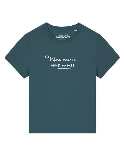 watapparel watapparel T-Shirt Frauen Was muss das muss, Stargazer, – Produktbild 1 von 2
