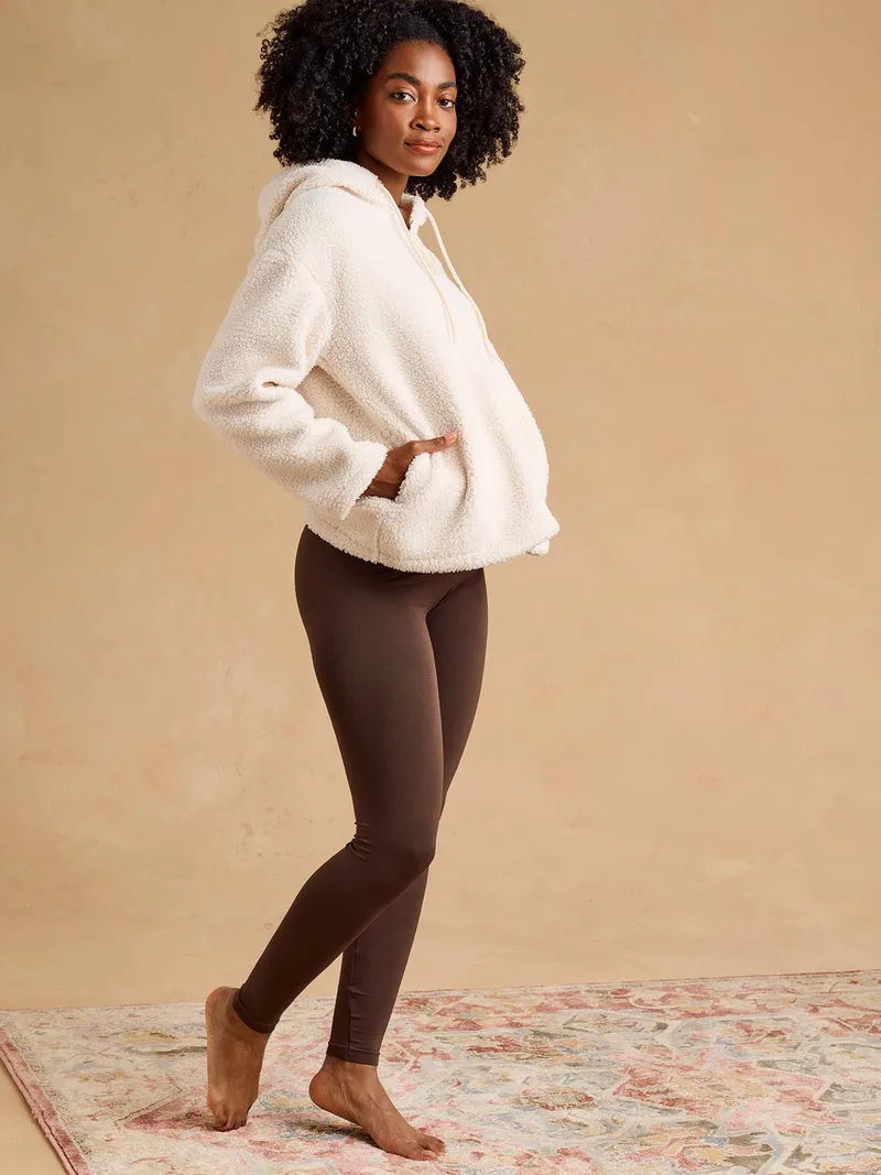 Envie De Fraise 2er-Pack Umstands-Leggings Seamless ENVIE DE FRAISE, Taupe, – Produktbild 3 von 4