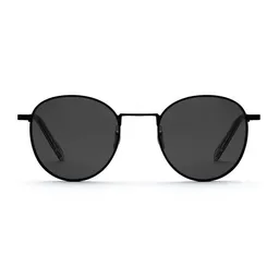TAKE A SHOT TAKE A SHOT Runde Schmale Edelstahl Sonnenbrille für Damen und Herren - ARIN Kollektion – Produktbild 1 von 1