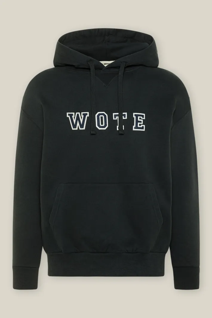 WOTE WOTE Damen vegan Kapuzenpulli Logo Anthrazit, Dunkelgrau, – Produktbild 1 von 1