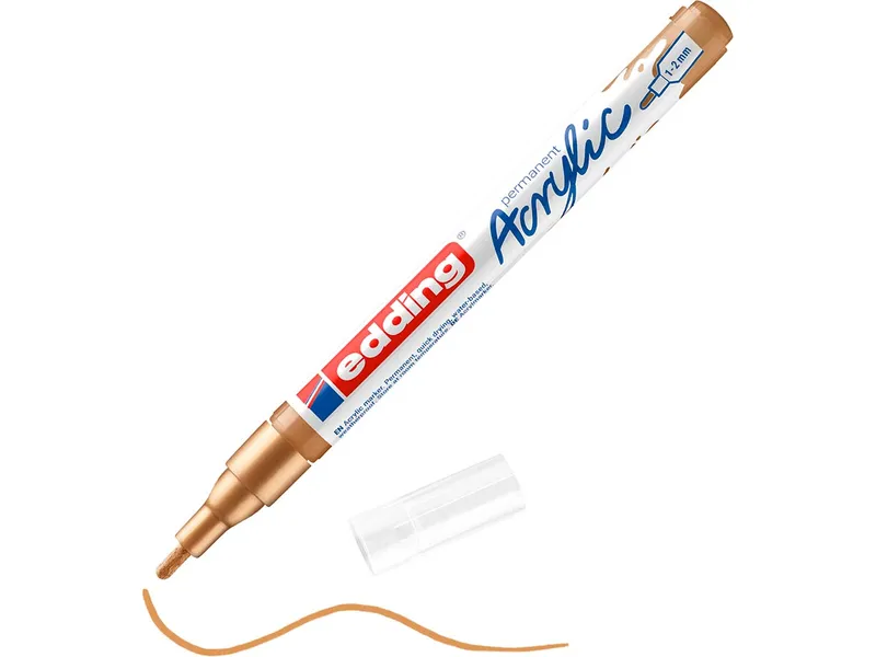 Edding Edding Acrylmarker "Acrylic 5300" Rundspitze fein, Gold, – Produktbild 1 von 1