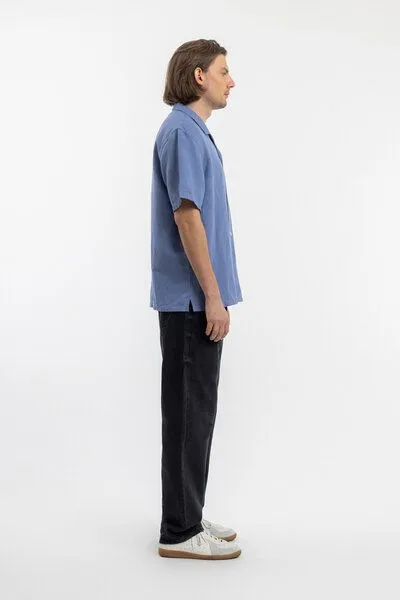 Rotholz Rotholz Bowling Shirt Leinen Mix, Blau, – Produktbild 3 von 4