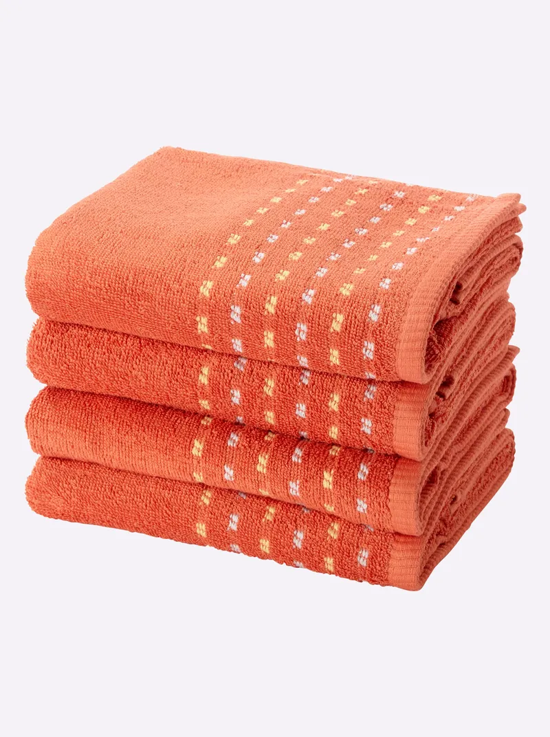 wäschepur Handtuch orange, Orange, – Produktbild 3 von 3