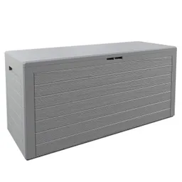 Casaria® Casaria Deuba Auflagenbox Holzoptik Woody 120 x 57 x 46cm grau – Produktbild 1 von 1