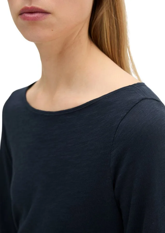 Marc O'Polo Marc O'Polo Longsleeve regular aus Organic Cotton, Blau, – Produktbild 3 von 5