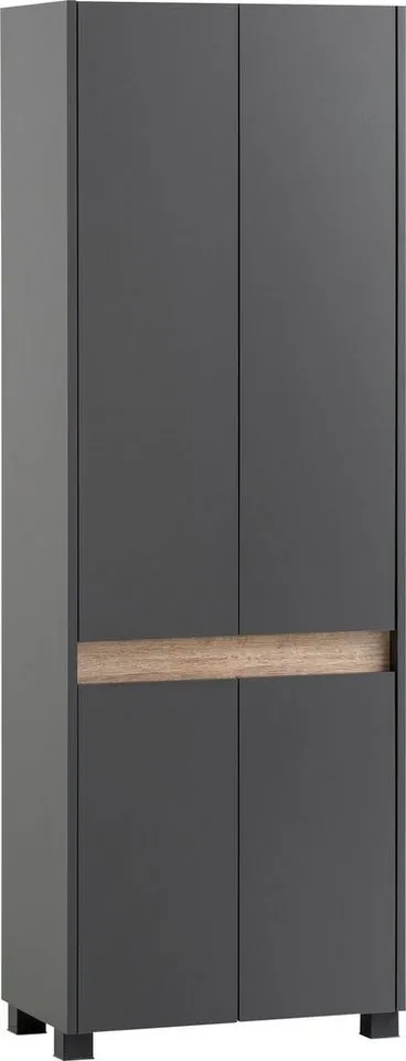 Schildmeyer Schuhschrank Cosmo, Schuhschrank, Made in Germany, B: 57 cm Solide Verarbeitung - Dieses Produkt ist in Deutschland gefertigt, Grau, – Produktbild 2 von 5