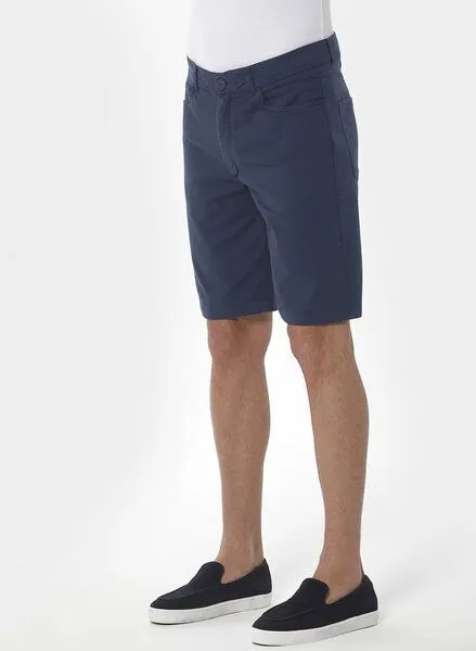 ORGANICATION ORGANICATION Five-Pocket-Shorts aus Bio-Baumwolle, Blau(navy), – Produktbild 3 von 4