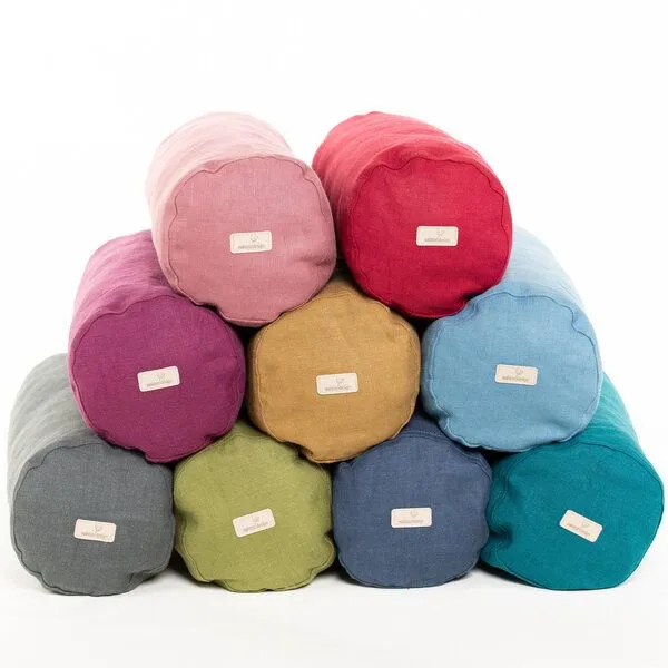 nahtur-design nahtur-design Kissenbezug für Nackenrollen | 100% Leinen, Natur_06 (beige), – Produktbild 2 von 2