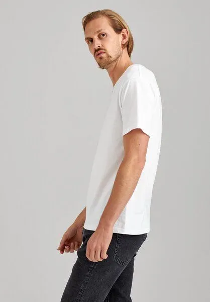 THOKKTHOKK ThokkThokk Herren V-Neck T-Shirt aus Biobaumwolle, Black (schwarz), – Produktbild 7 von 7