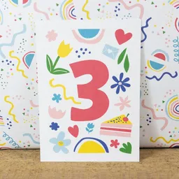 Bow & Hummingbird Bow & Hummingbird Postkarte Three/Drei – Produktbild 1 von 1
