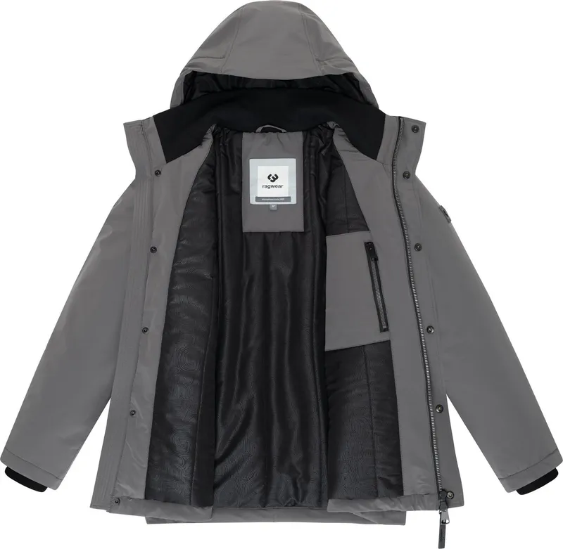 ragwear ragwear Outdoorjacke Saqon YOUMODO Wasserfeste Herren Jacke mit Kapuze, Grau, – Produktbild 1 von 5