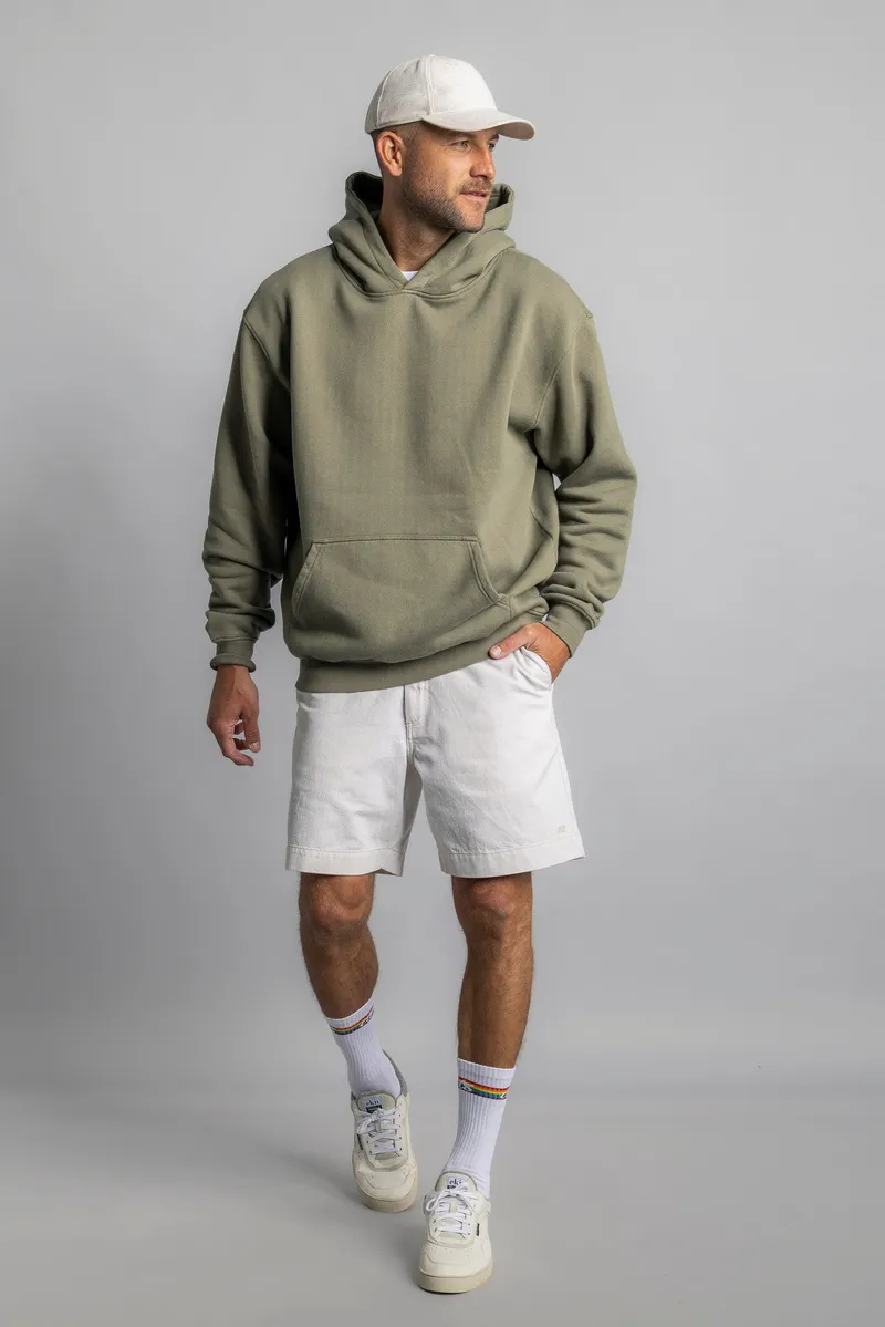 DIRTS DIRTS Herren vegan Kurze Bermudas Ungefärbt Beige, Beige, – Produktbild 1 von 3