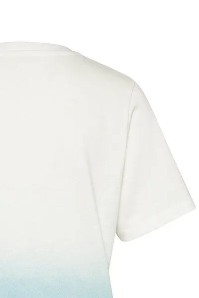 Wunderwerk Wunderwerk 80s core tee dip-dye, Weiss (17 - white with green), – Produktbild 2 von 2