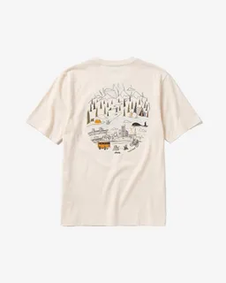 KnowledgeCotton Apparel KnowledgeCotton Apparel Herren vegan T-Shirt Mit Aufdruck Auf Der Rückseite Egret Weiß – Produktbild 1 von 1