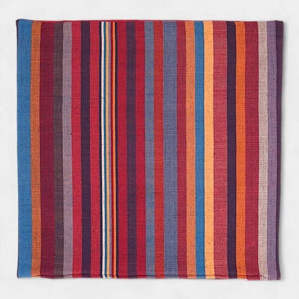 Dragolina Dragolina Kissenbezug- ca. 36x36cm mit Webstoffen der Pwo Karen, Indian summer/terracotta (rot), – Produktbild 3 von 3
