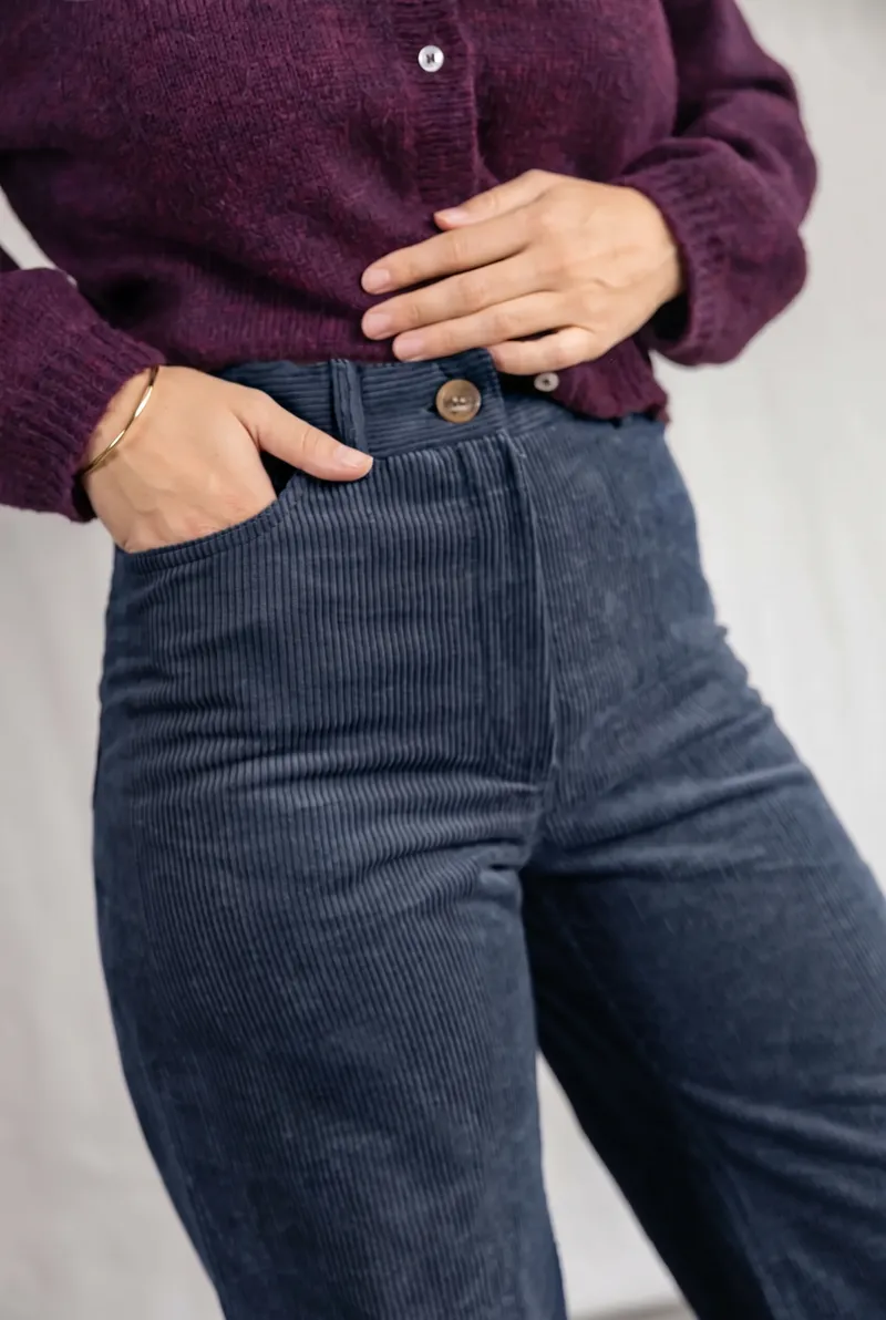 Jyoti - Fair Works Jyoti - Fair Works Damen vegan Hose Tushar Midnight Blue, Blau, – Produktbild 1 von 2