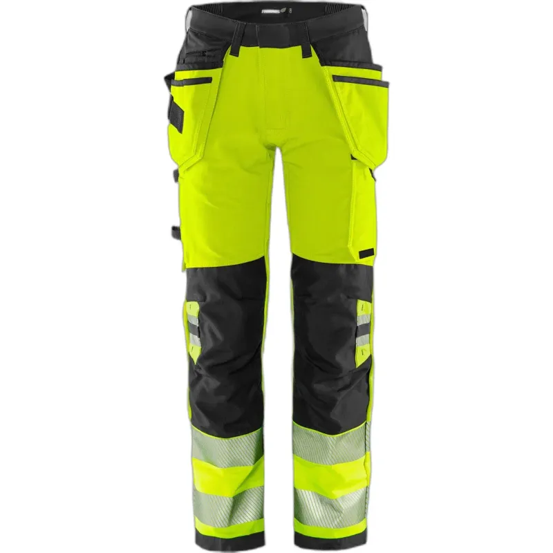 Fristads Sichtbare Arbeits Hose Klasse 2 Fristads Outdoor 2644 GSTP, Gelb, – Produktbild 2 von 2