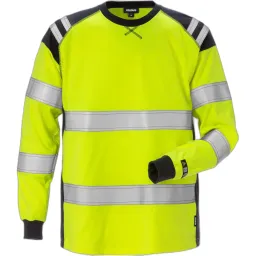 Fristads Langarm-T-Shirt mit hoher Sichtbarkeit Klasse 3 Fristads 7077 TFLH – Produktbild 1 von 1