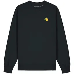 LIGARTI Bestickter Pullover – Zitrone – LIGARTI Tiermanufaktur – Produktbild 1 von 1
