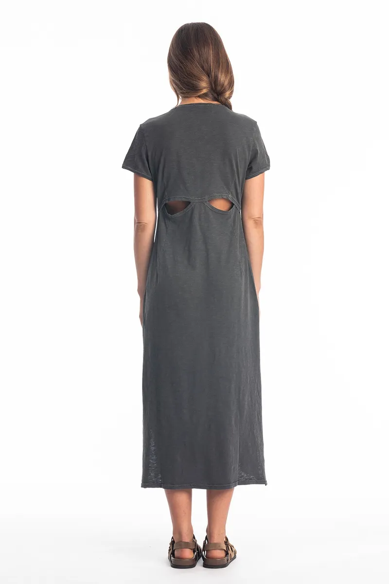RAVENS VIEW IBIZA RAVENS VIEW IBIZA Damen vegan Kleid Uma Anthrazit, Grau, – Produktbild 2 von 2