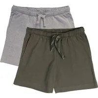 Living Crafts LIVING CRAFTS - Kinder Jungenshorts, 2er Pack - Mehrfarbig (100% Bio-Baumwolle), Nachhaltige Mode, Bio Bekleidung, Mehrfarbig, – Produktbild 2 von 2