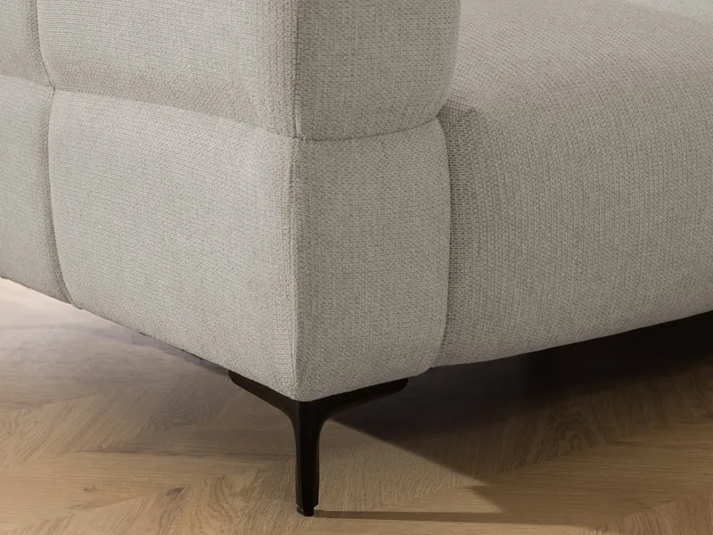 S-Style Möbel Polstergarnitur 3+2+1 Cardea in Bubble-Optik aus weichem Strukturstoff, mit Wellenfederung und hohem Sitzkomfort, Braun, – Produktbild 5 von 5