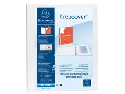 Exacompta 10 Exacompta Ringbücher "Kreacover", DIN A4 Maxi, 2 Ringe 20 mm, RB 38 mm, weiß – Produktbild 1 von 1