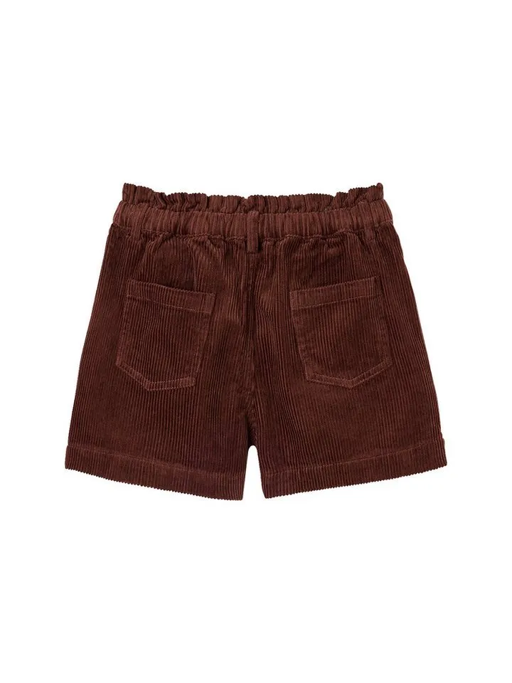 Vertbaudet Vertbaudet Shorts Mädchen Paperbag-Shorts aus Cord, Braun, – Produktbild 2 von 5