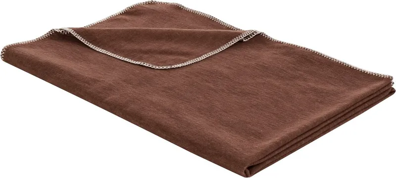 Wohndecke Jannis, OTTO home, GOTS zertifiziert - aus Bio-Baumwolle, Kuscheldecke, Braun, – Produktbild 2 von 5