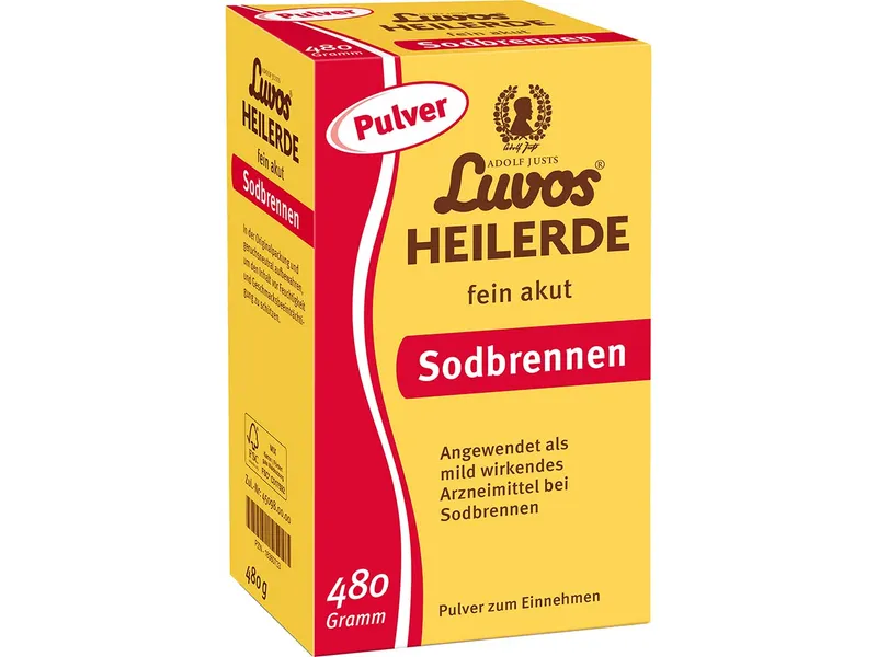 Luvos Luvos Heilerde-Pulver für Sodbrennen, fein akut, 480 g – Produktbild 1 von 1